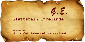 Glattstein Ermelinda névjegykártya